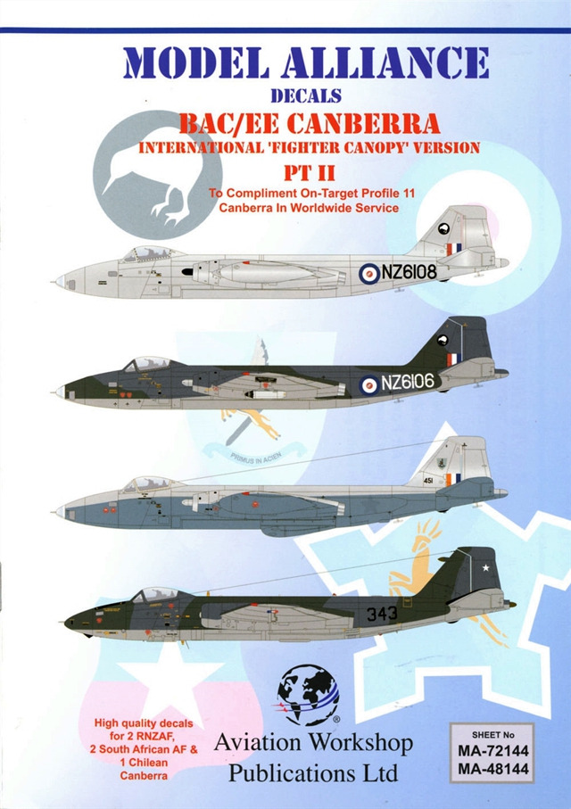 Boxart BAC/EE Canberra MA-72144 Model Alliance