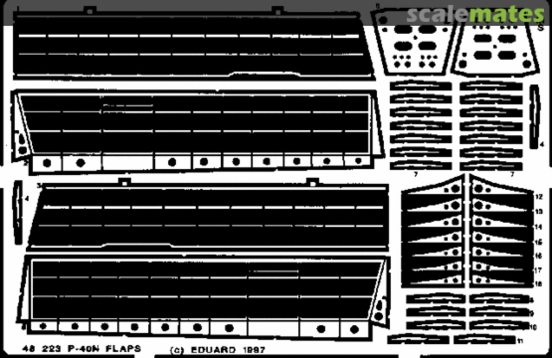 Boxart P-40N Warhawk Flaps 48223 Eduard