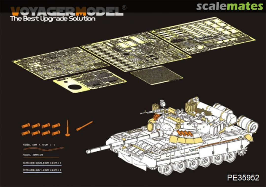 Contents T-80U MBT Basic Set (Smoke Dischargers Included) PE35952 Voyager Model