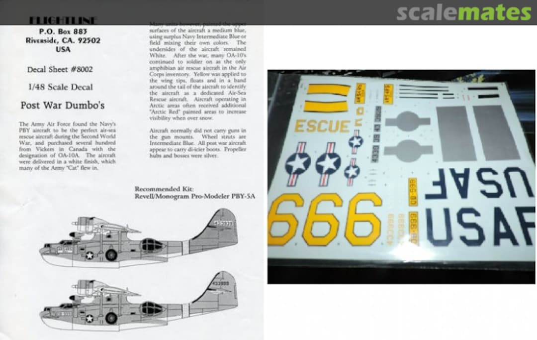 Boxart Post War Dumbo’s 8002 Flightline Decals