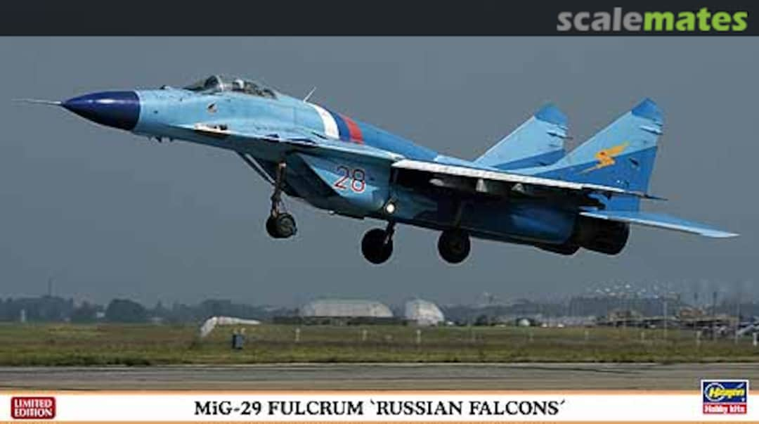 Boxart MiG-29 Fulcrum `Russian Falcons´ 01928 Hasegawa