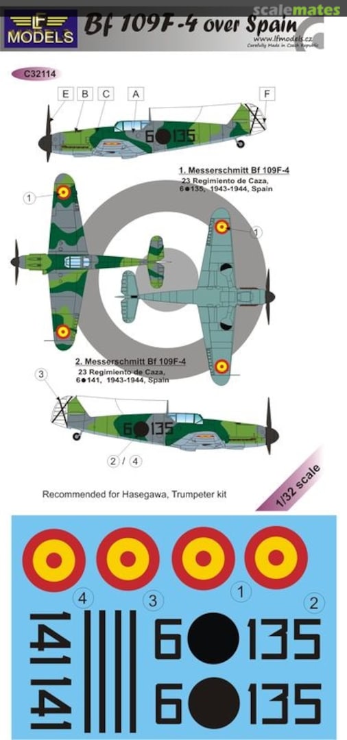 Boxart Bf 109F-4 C32114 LF Models