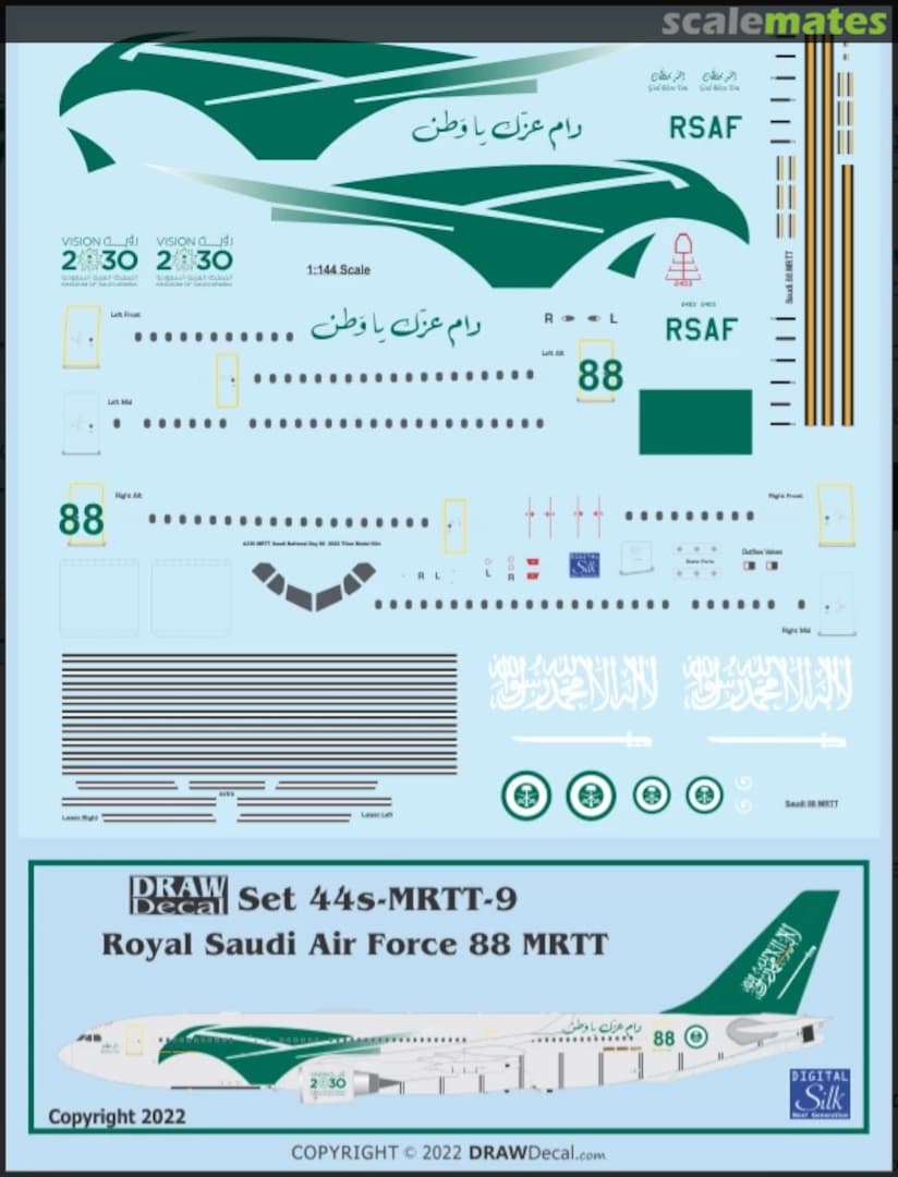 Boxart Royal Saudi Air Force 88th Saudi National Day MRTT 44s-MRTT-9 Draw Decal