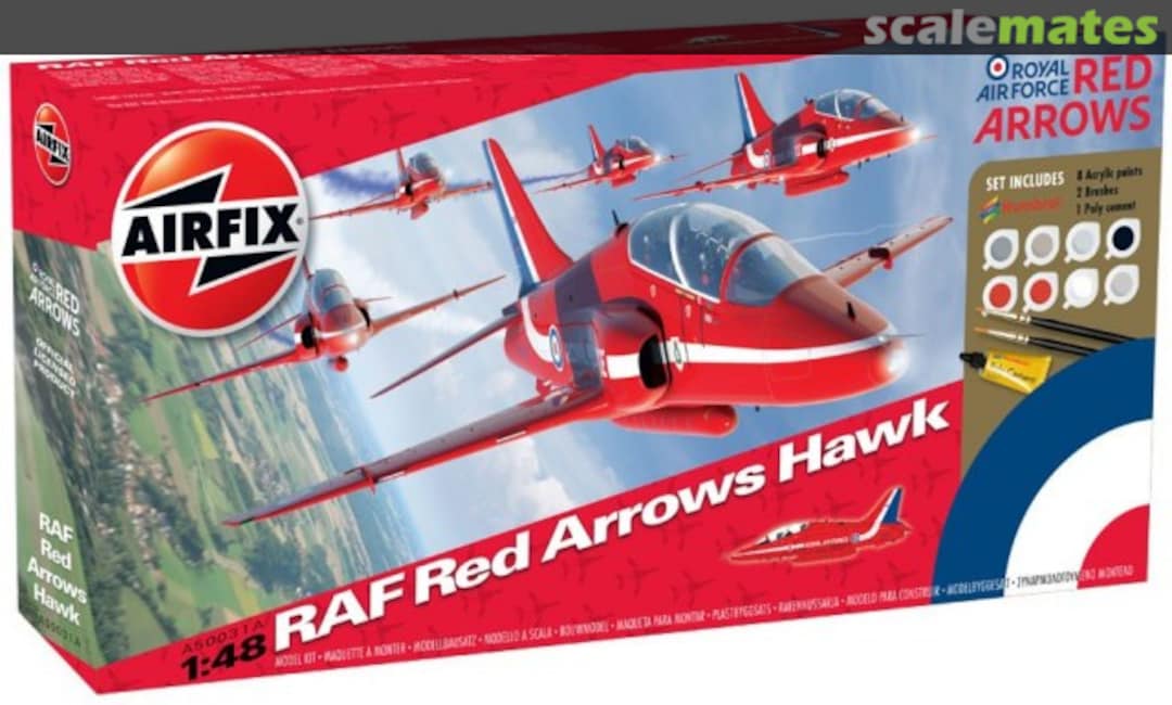 Boxart RAF Red Arrows Hawk A50031A Airfix