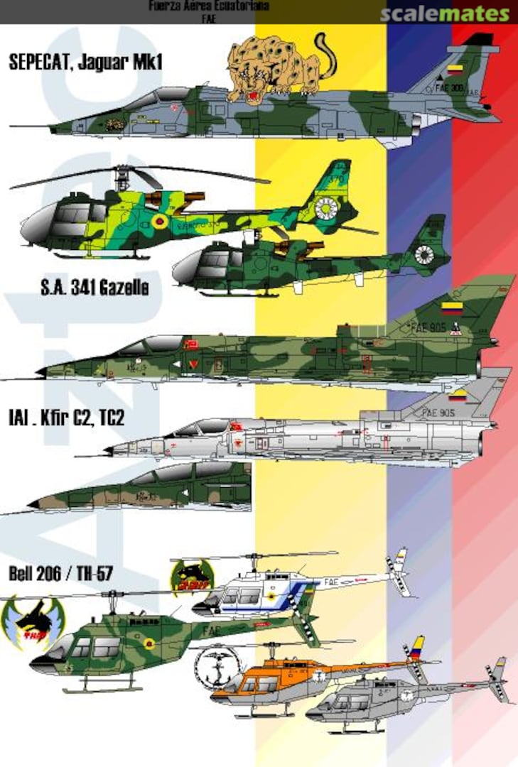 Boxart Ecuadorian Air Force I 72-004 Aztec Models