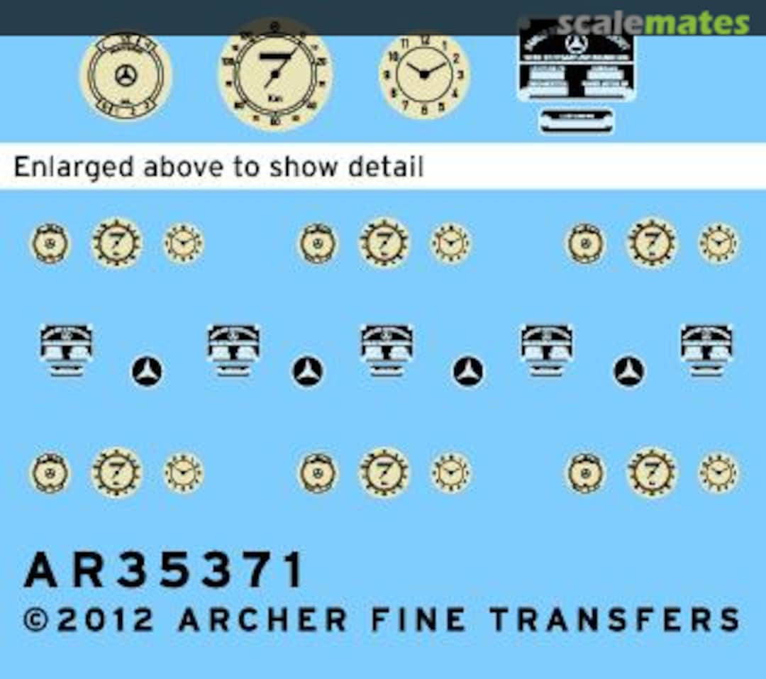 Boxart M.B. 170V instruments and placards AR35371 Archer