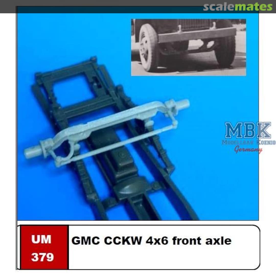 Boxart GMC CCW 4X6 Front Axle UM 379 U-Models