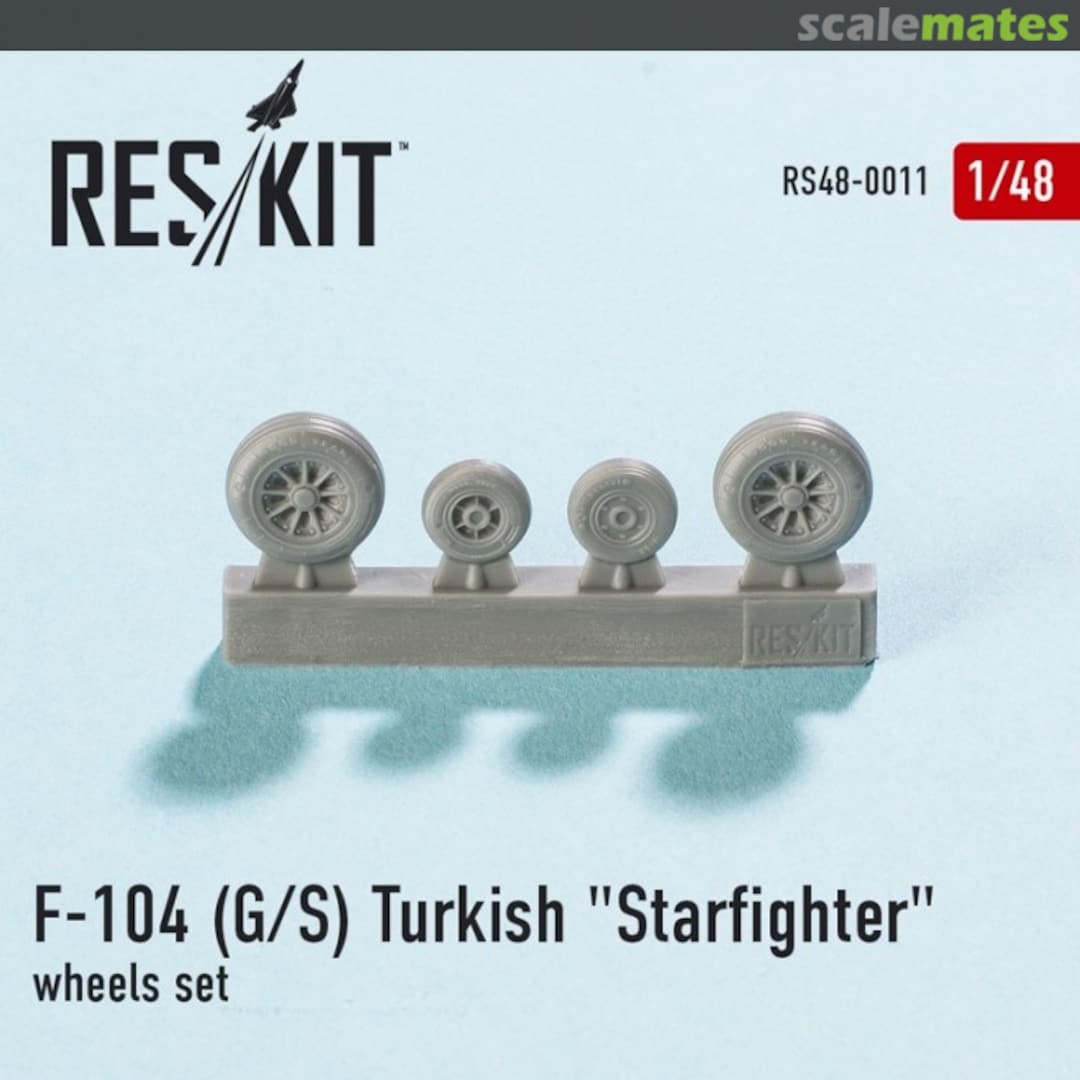 Boxart Lockheed F-104 (G/S) Turkish "Starfighter" wheels set RS48-0011 ResKit