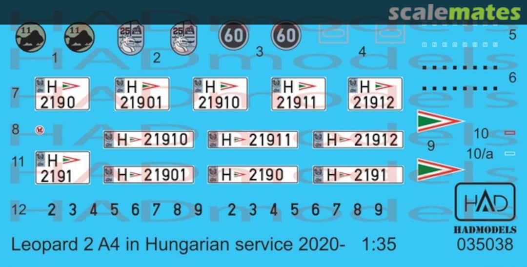 Boxart Leopard 2A4 in Hungarian service 2020 035038 HADmodels 