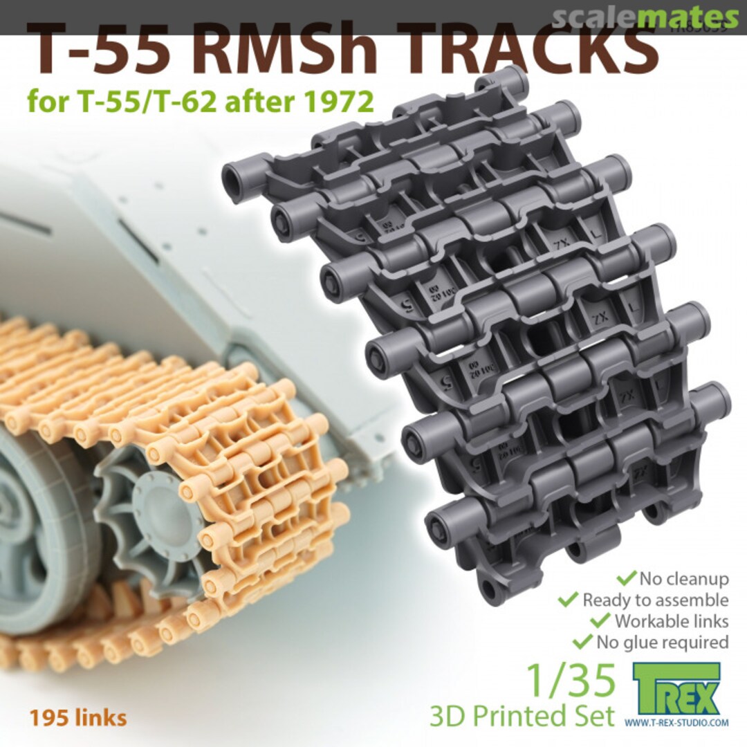 Boxart T-55 RMSh Tracks TR85039 T-Rex Studio