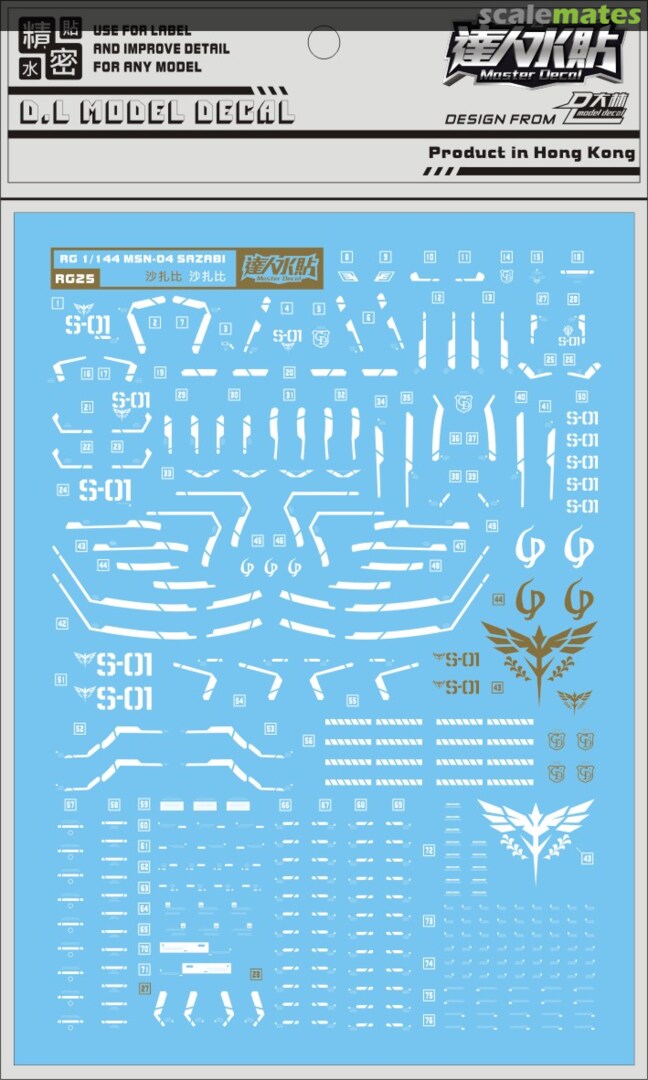 Boxart MSN-04 SAZABI RG25 DL Models