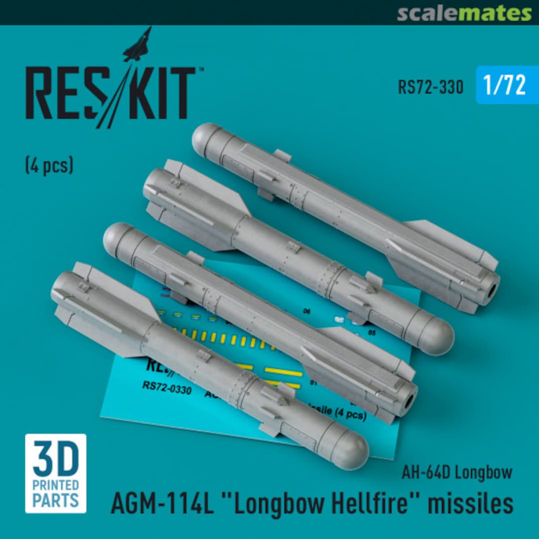 Boxart AGM-114L Longbow Hellfire missiles  RS72-0330 ResKit