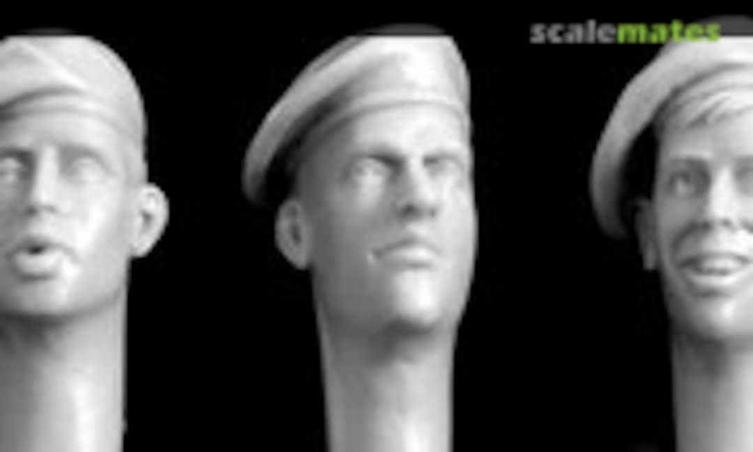 1:35 British Heads w/ Berets pulled right (Hornet &amp; Wolf HQH04)