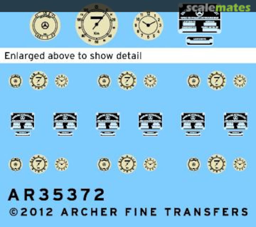 Boxart M.B. 170V instruments and placards AR35372 Archer