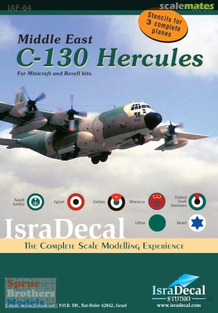 Boxart Middle East C-130 Hercules IAF-64 IsraDecal Studio