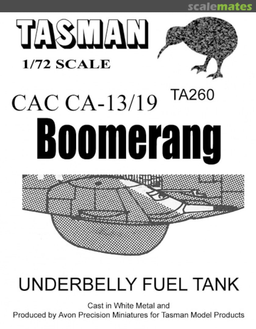 Boxart CAC CA-13/19 Boomerang TA260 Tasman Model Products