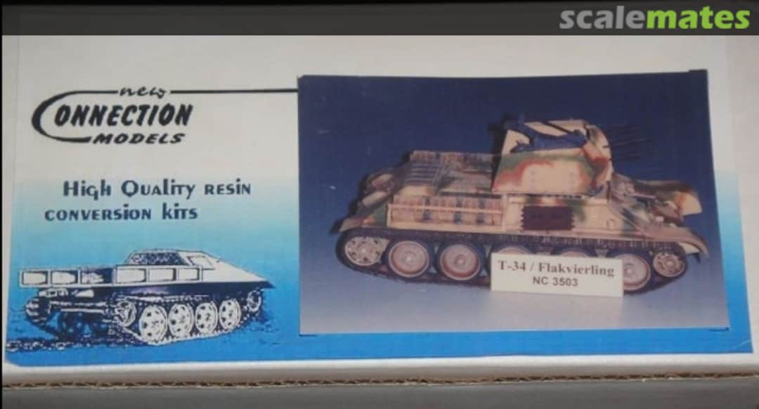 Boxart 2cm Flakverling on T-34 chassis Conversion NC3503 New Connection Models