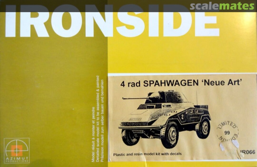 Boxart 4 Rad Spähwagen neue Art IR066 Azimut-Ironside