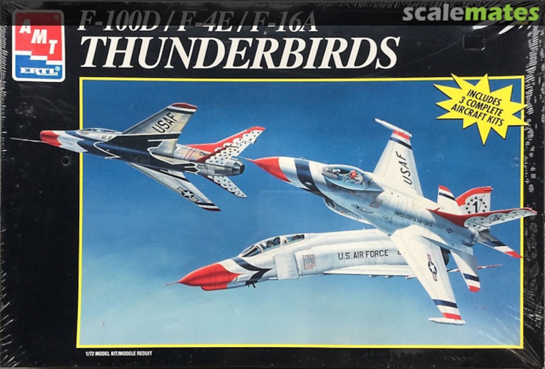 Boxart F-100D / F-4E / F-16A Thunderbirds 8228 AMT/ERTL