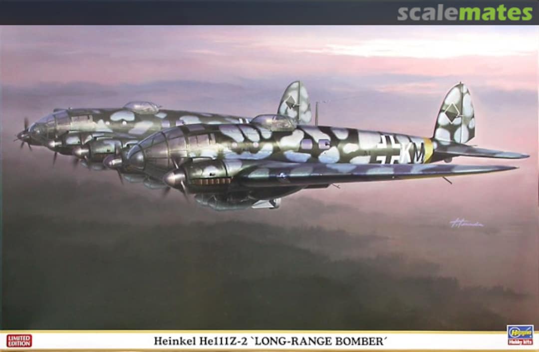 Boxart Heinkel He111Z-2 `Long-Range Bomber´ 01940 Hasegawa