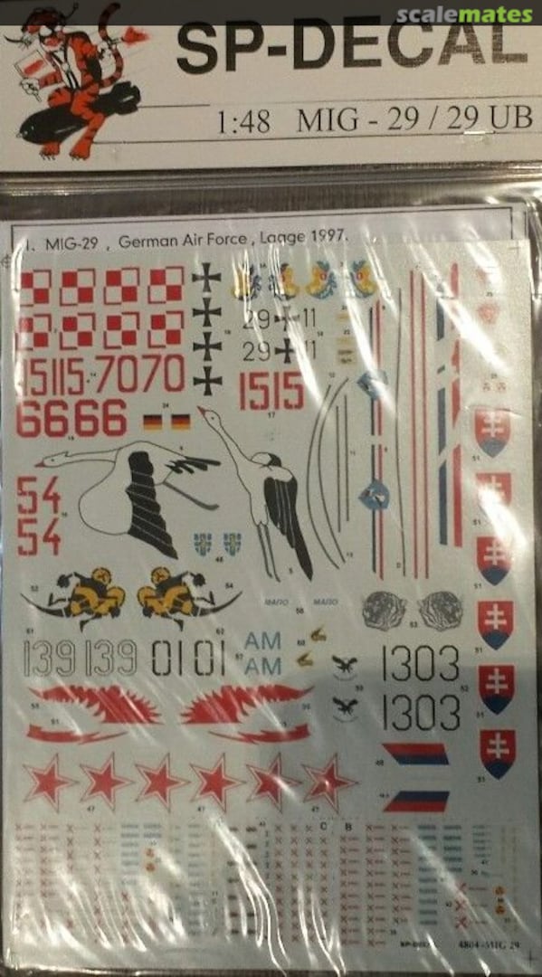 Boxart MiG-29/29 UB 4804 SP-Decal