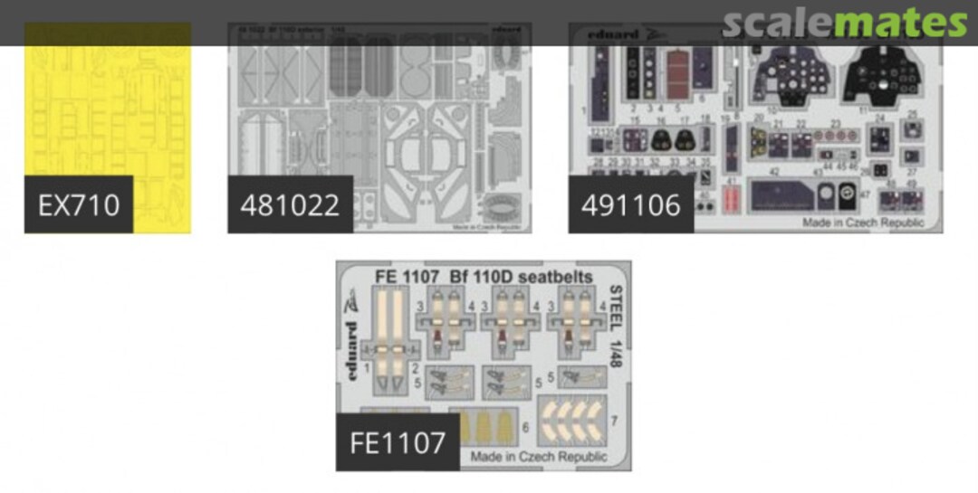 Contents Bf 110D BIG49262 Eduard