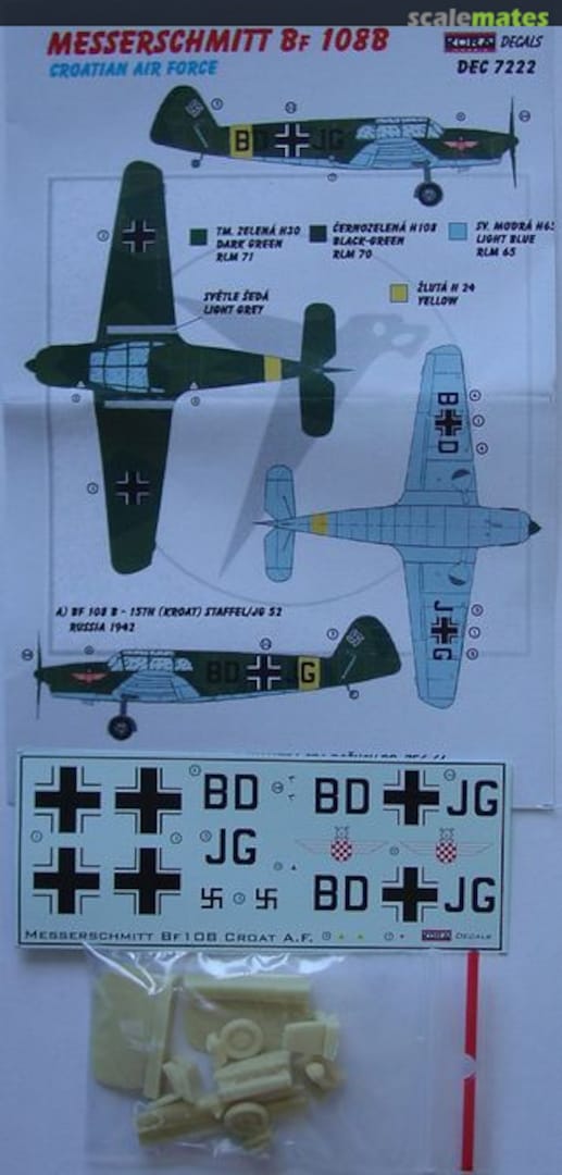 Boxart Messerschmitt Bf 108B DEC7222 Kora Models