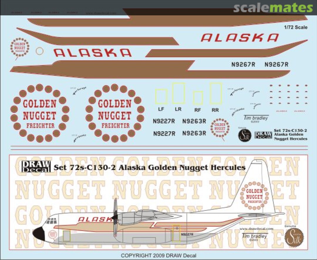 Boxart Lockheed C-130 Hercules 72-C130-2 Draw Decal