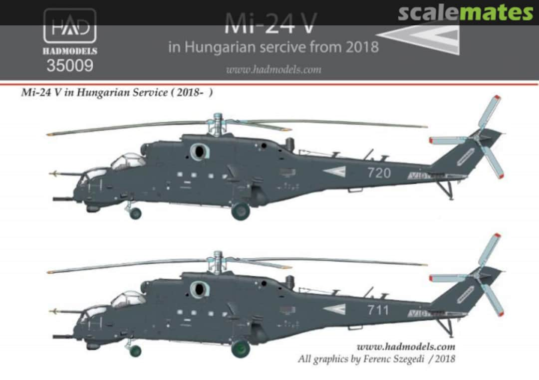 Boxart Mi-24V in Hungarian Service from 2018 35009 HADmodels 