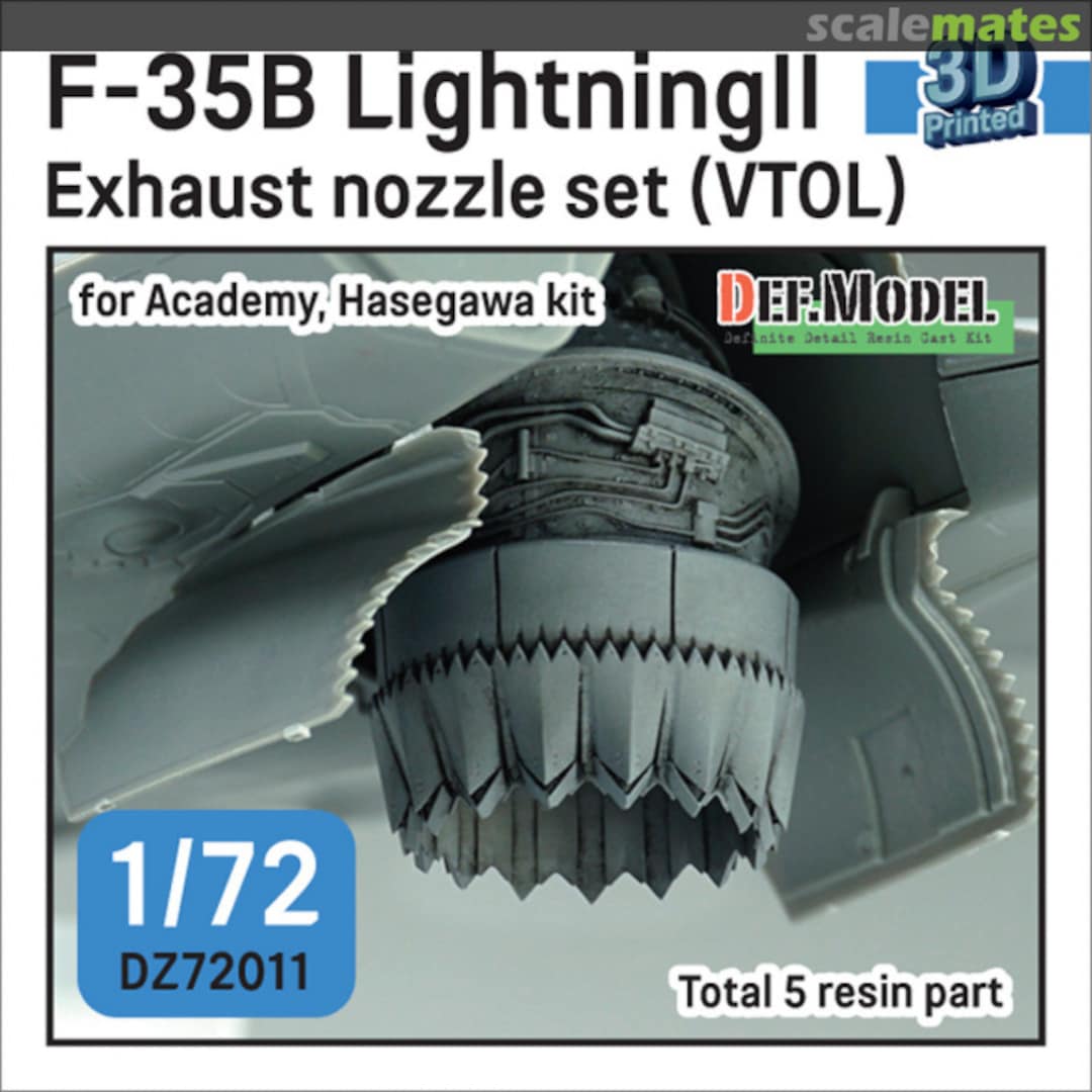 Boxart F-35B Lightning II Exhaust nozzle set (VTOL) DZ72011 Def.Model