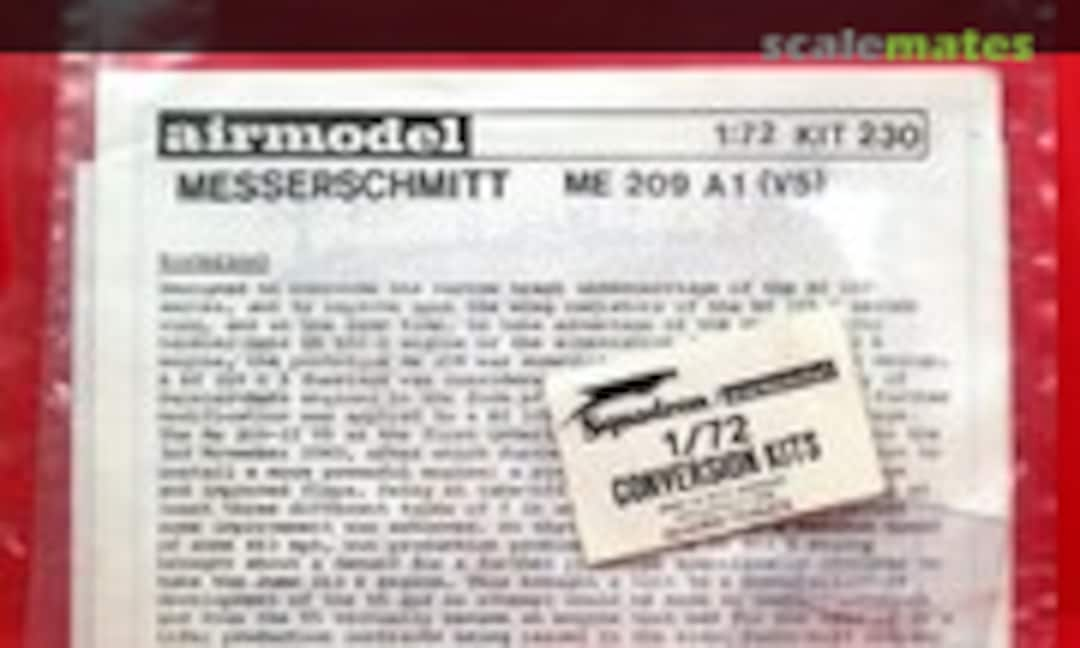 1:72 Messerschmitt Me 209 A1 (V5) (Airmodel 230)