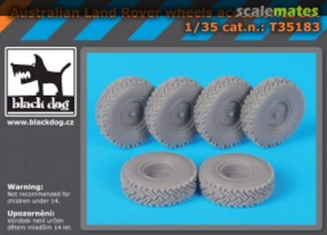 Boxart Australian Land Rover wheels accessories set T35183 Black Dog