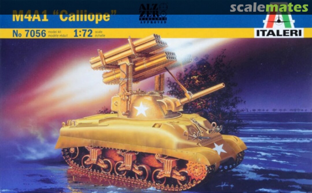 Boxart M4A1 Sherman Calliope 7056 Italeri