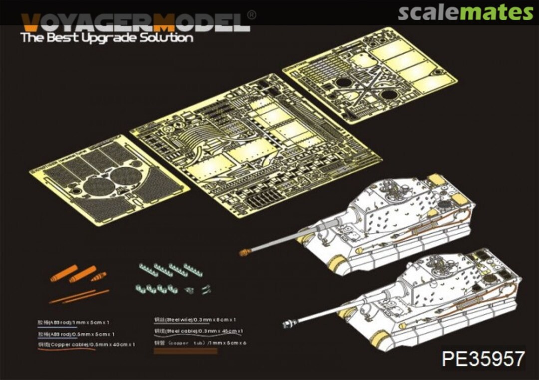 Boxart King Tiger (Henschel Turret) PE35957 Voyager Model