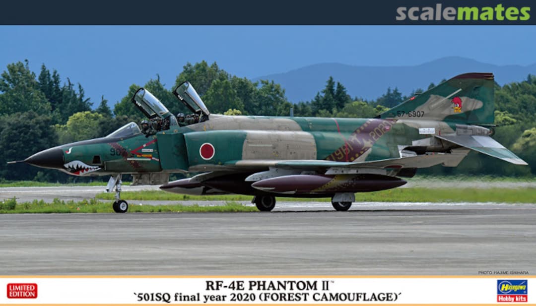 Boxart RF-4E Phantom II '501SQ Final Year 2020 (Forest Camouflage)' 02318 Hasegawa