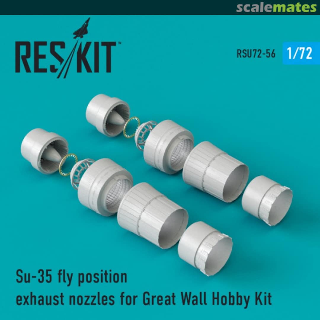 Boxart Su-35 fly position exhaust nozzles RSU72-0056 ResKit