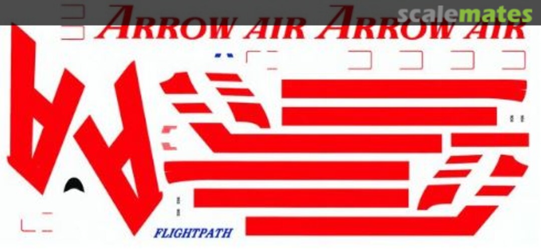 Boxart McDD DC-10-30CF Arrow Air (red) FP44-272 Flightpath Decals