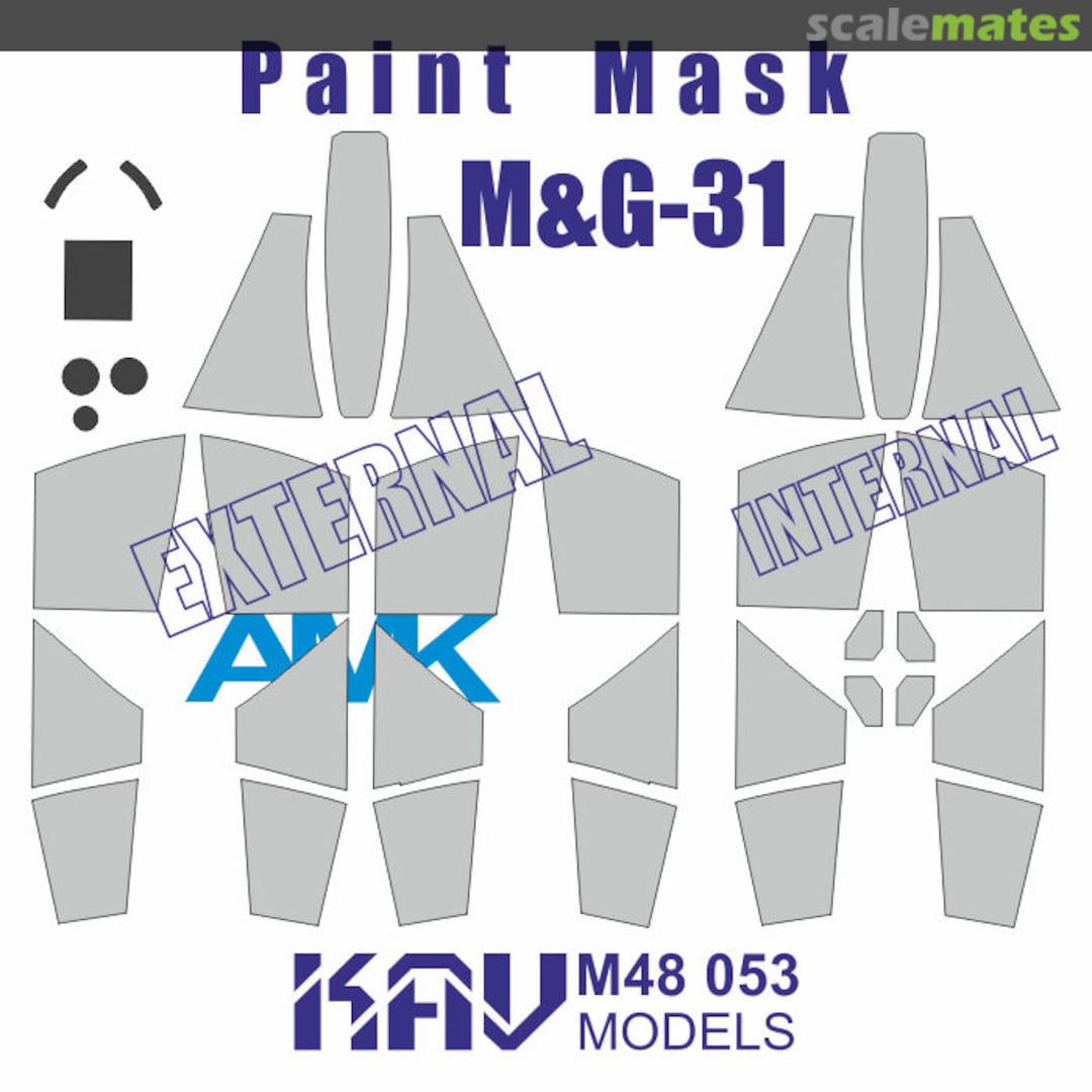 Boxart MiG-31 paint mask KAV M48 053 KAV models