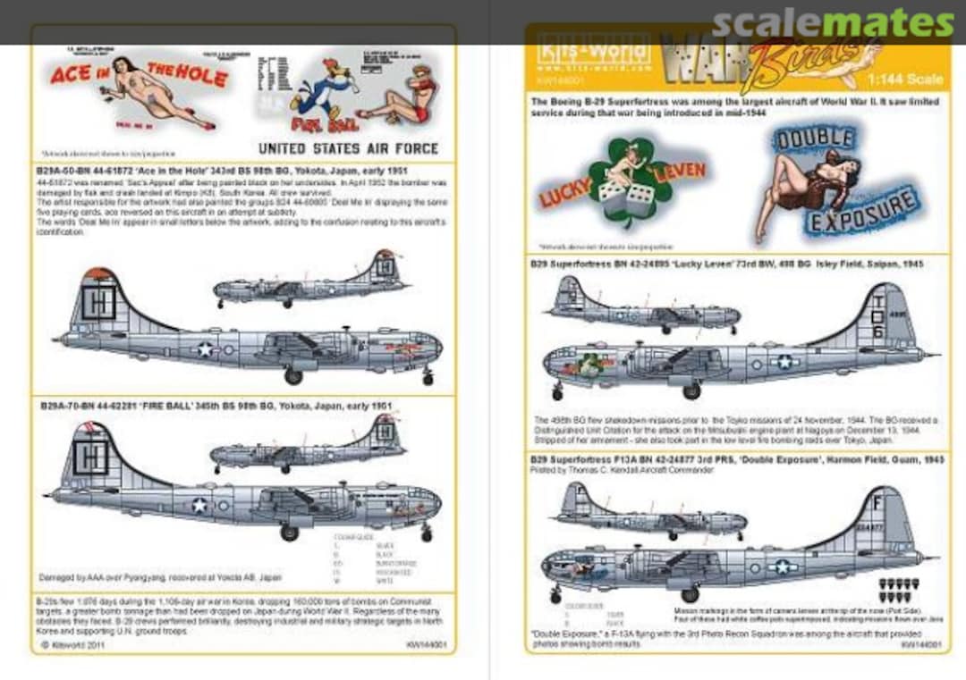 Boxart B-29 Superfortress KW144001 Kits-World