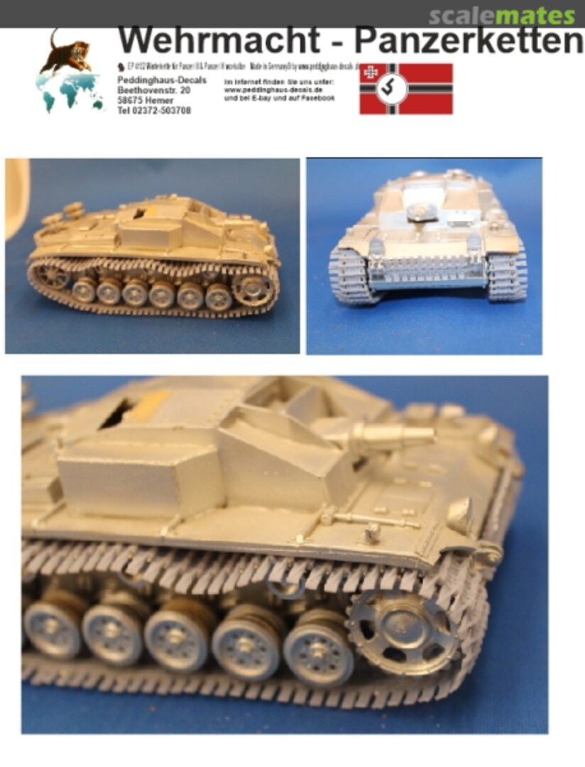 Boxart Winterkette für Panzer III und Panzer IV Versionen 4152 Peddinghaus-Decals