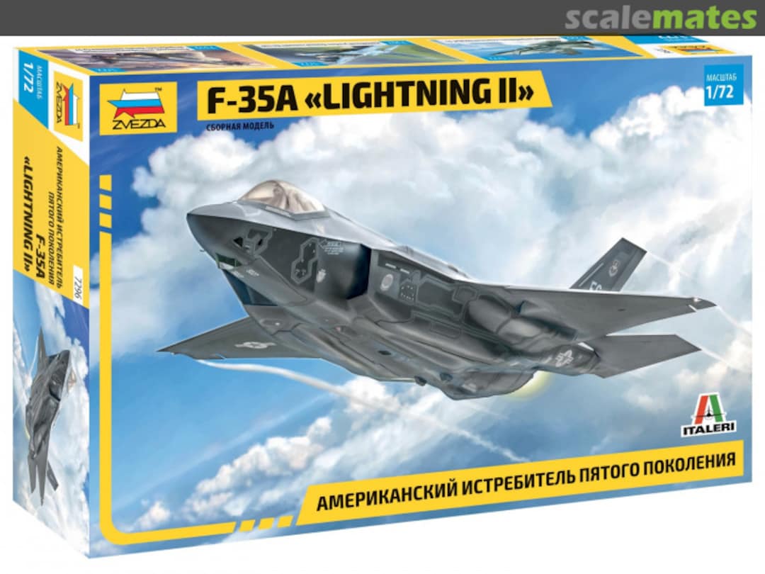 Boxart F-35A "Lightning II" 7296 Zvezda