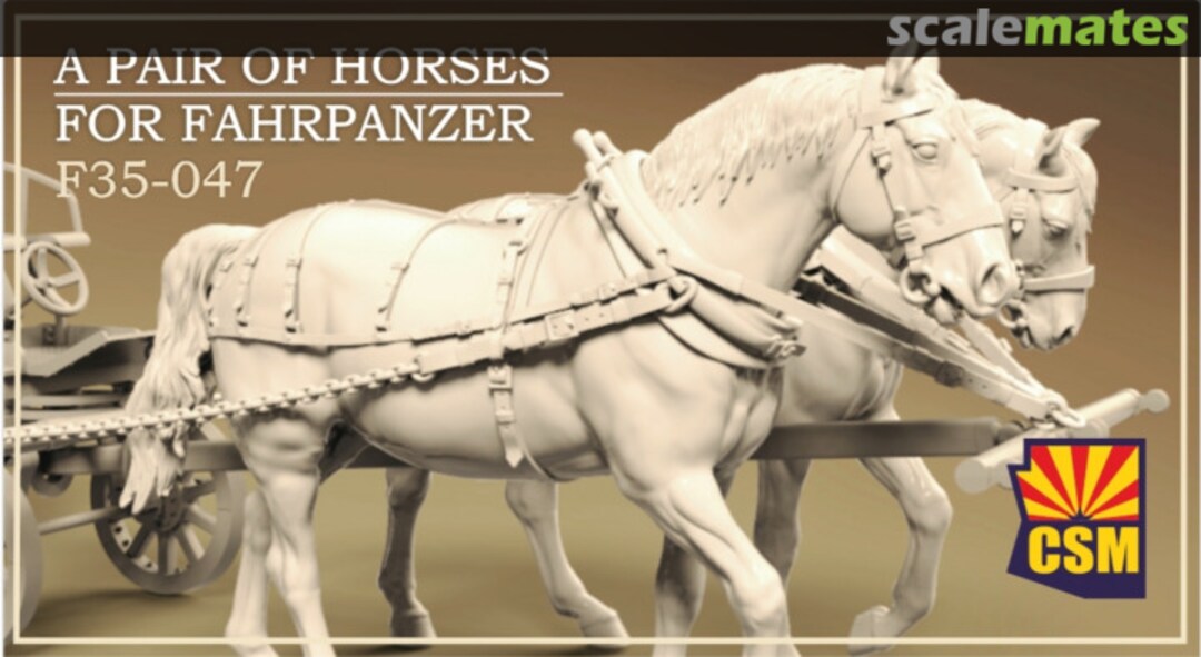 Boxart A pair of horses for Fahrpanzer F35-047 Copper State Models