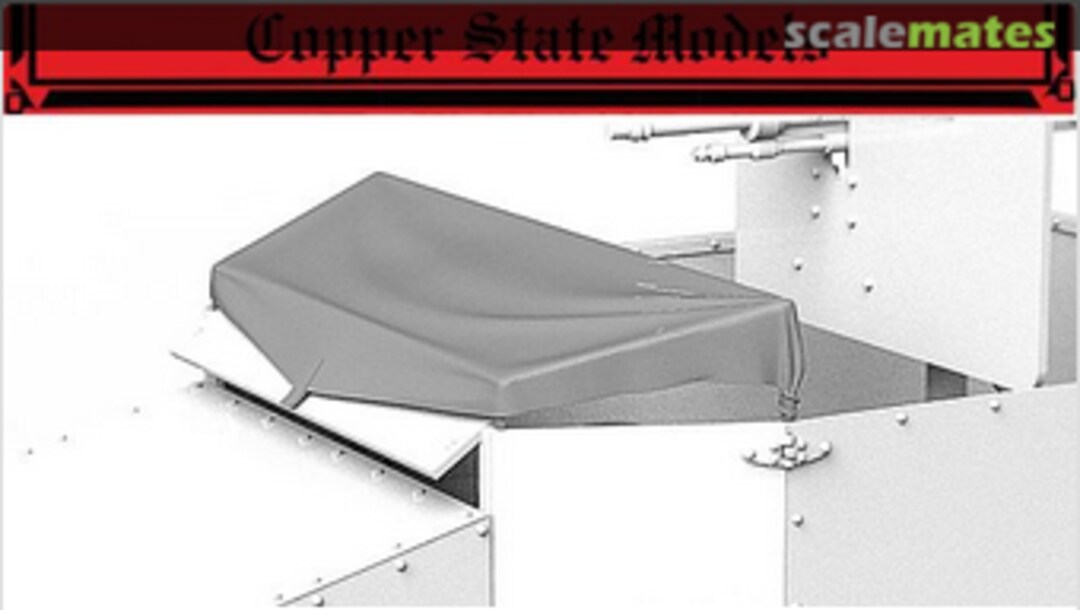 Boxart Fabric Canopy for French Armored Car Modele 1914 A35-023 Copper State Models