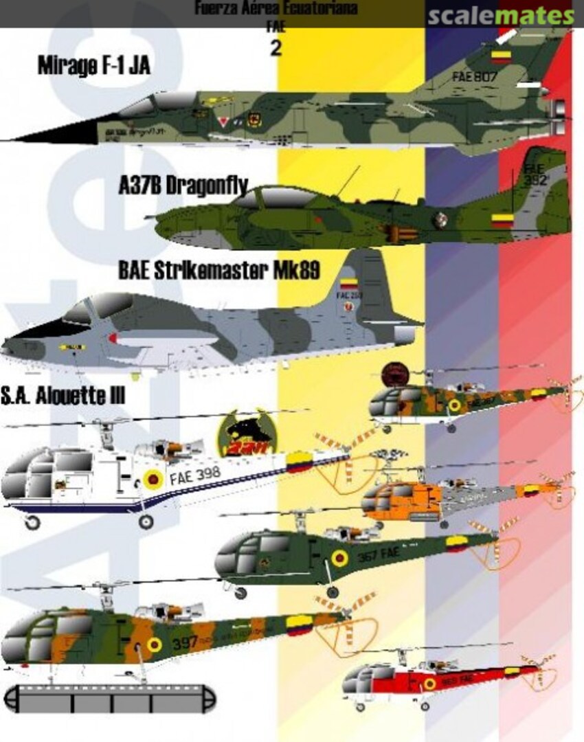 Boxart Ecuadorian Air Force II 48-003 Aztec Models