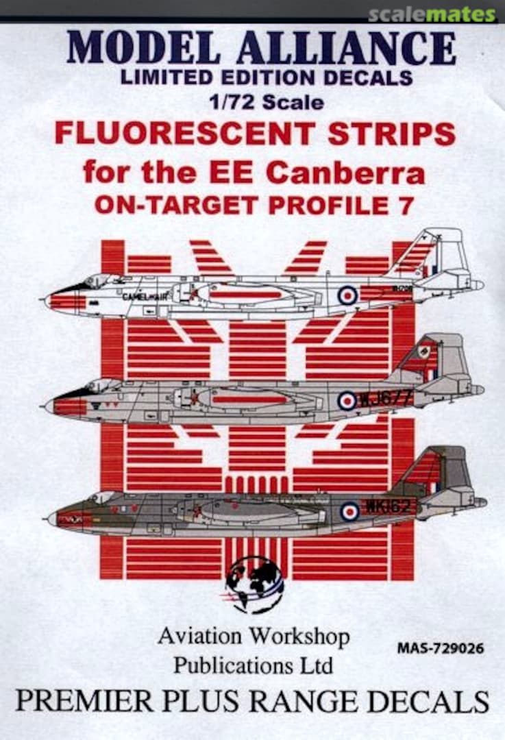 Boxart BAC/EE Canberra: Flourescent Strips MAS-729026 Model Alliance