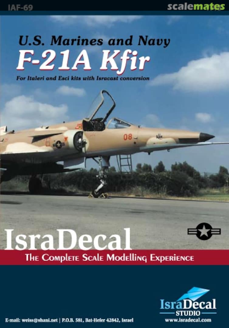 Boxart F-21A Kfir IAF-69 IsraDecal Studio