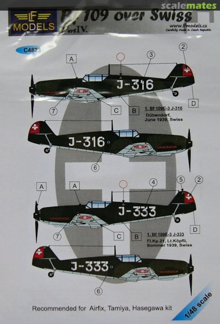 Boxart Bf 109 over Swiss Part IV. C4823 LF Models