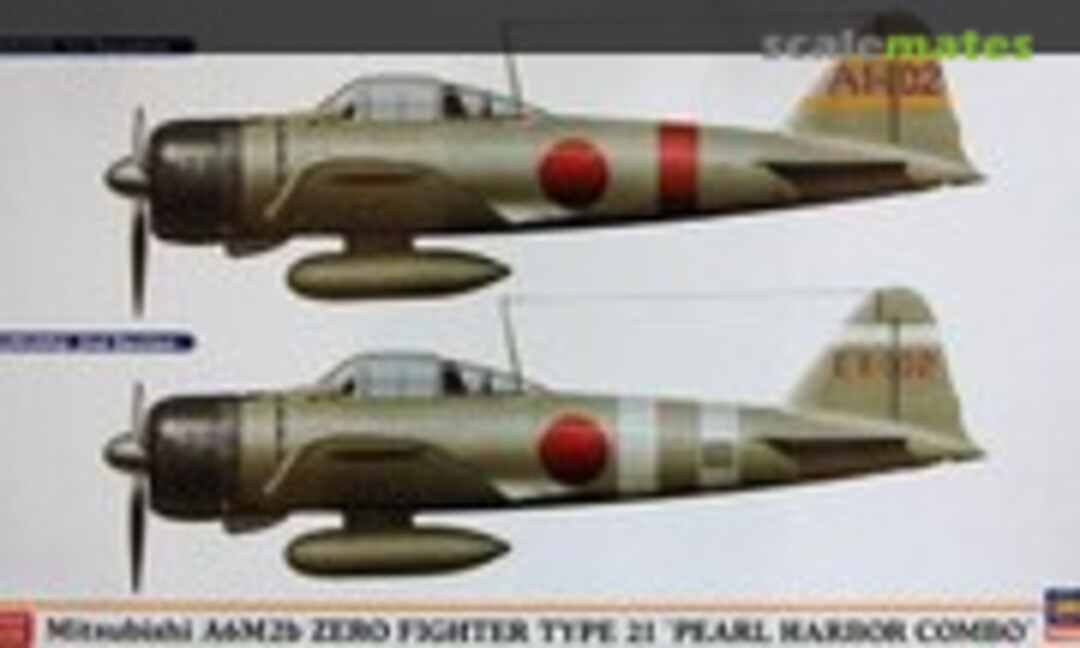 1:72 Mitsubishi A6M2b Zero Fighter Type 21 'Pearl Harbor Combo' (Hasegawa 01942)