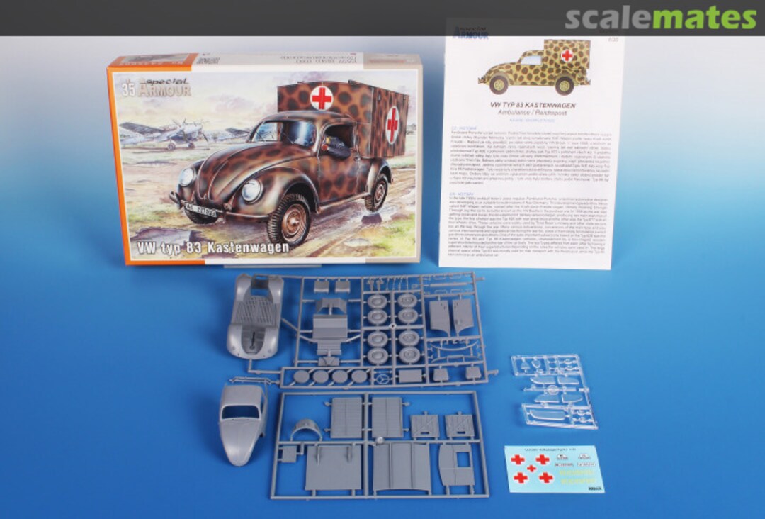 Contents VW typ 83 Kastenwagen SA35005 Special Armour