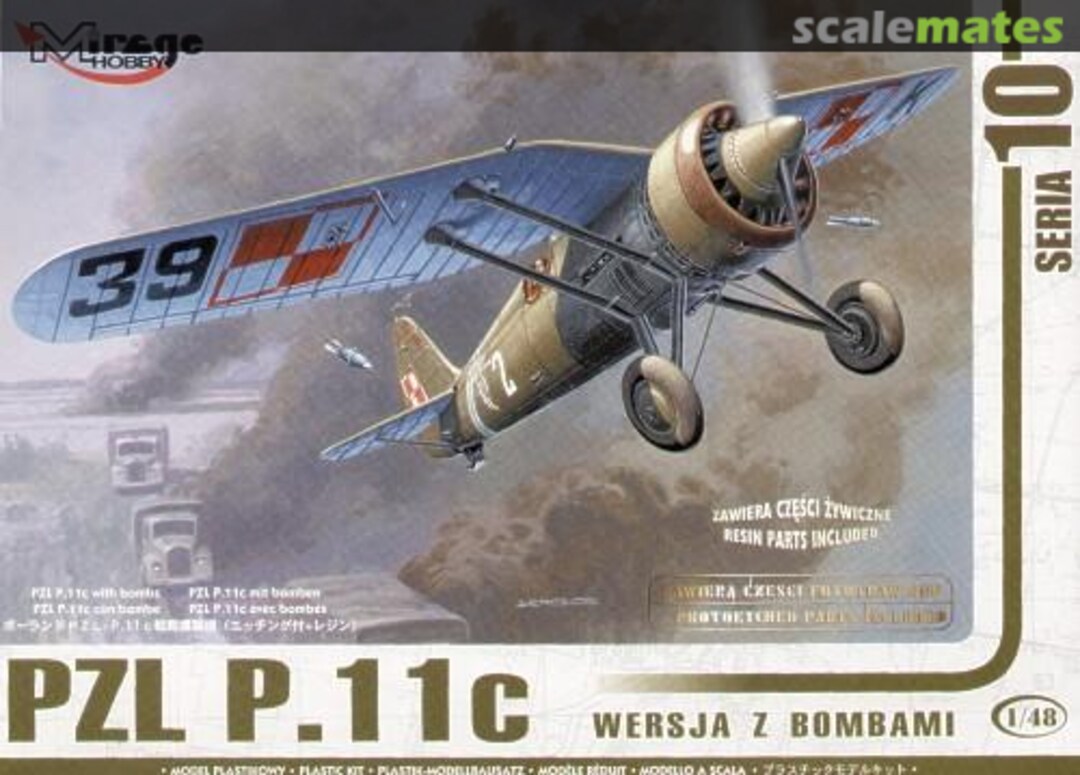 Boxart PZL P.11c 48102 Mirage Hobby